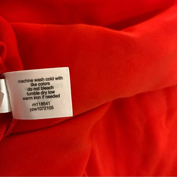 Lane Bryant Scarlet red long sleeve blouse plus size 26 28 4X New - Picture 5 of 8
